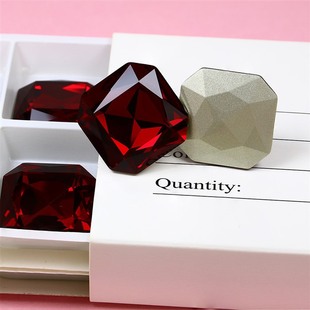 Dongzhou Crystal 23MM Square Octagonal Pointed Diamond DIY Jewelry Accessories Color Super Flash Glass Diamond Factory Wholesale