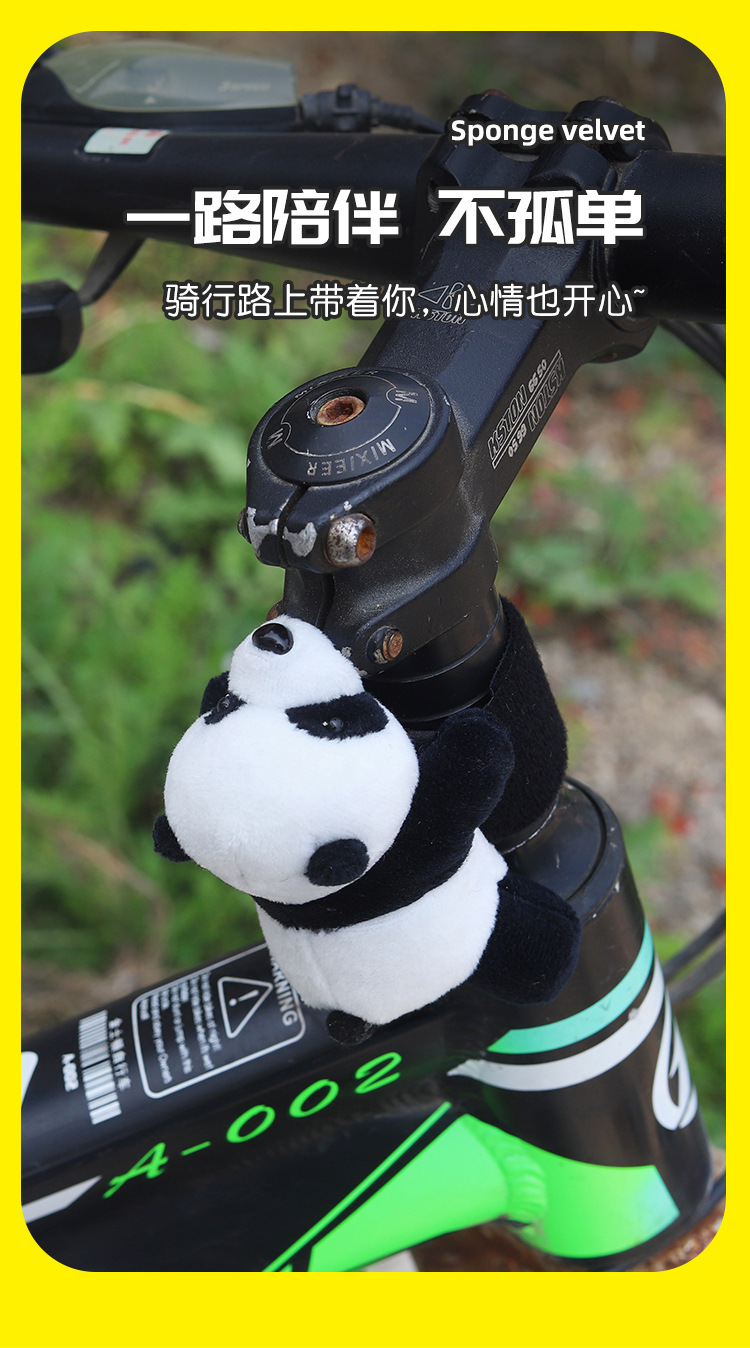 Cute Panda Doll Decoration Accessories for Bicycle, Electric Bike, Motorcycle