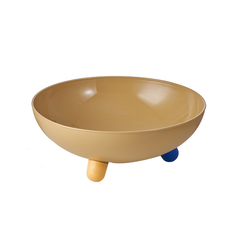 Plato de frutas doméstico de dopamina gruesa plato de frutas sala de estar mesa de té para caramelo bocadillos plato de semillas de melón caja de almacenamiento de frutas secas