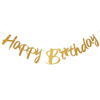 Birthday party Happy Birthday pulls flag, rose golden black gold, 18 40 50 70 birthday banner