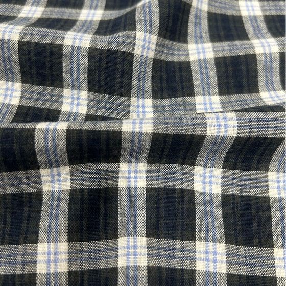 Spot Washed Cotton Yarn-Dyed Plaid Fabric Spring, Summer and Autumn Shirts for Women and Children's Clothing Angora Red Plaid Fabric