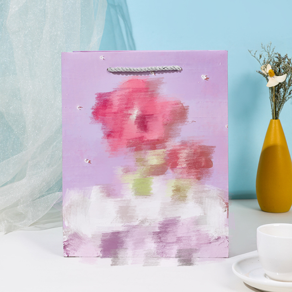 클라우드 플라워 7855-3 (휴대용 로프 유화); 고급 백상지; 14x7x15