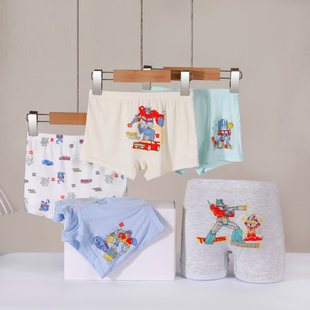 New Children's Underwear Class A Modal Boys' Boxers Iron Man Cartoon Shorts Wholesale No Ass