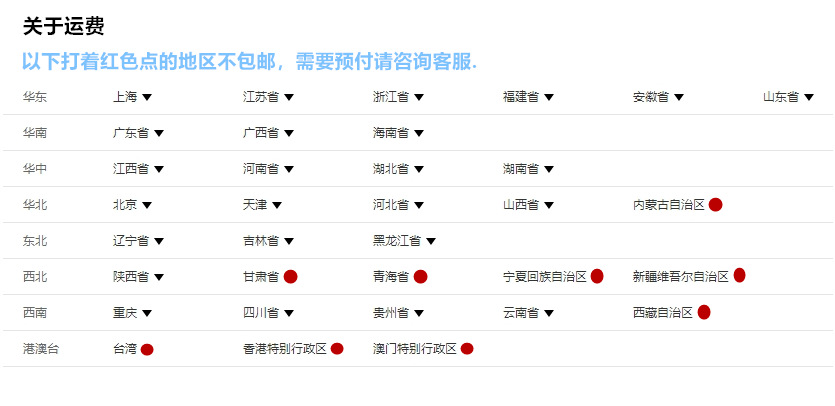 1688 包邮运费 模板