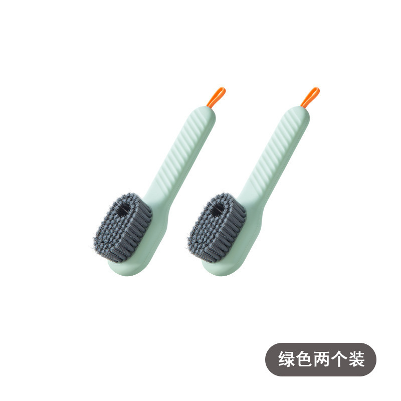多功能出液鞋刷手动按压式清洁鞋刷软毛衣物清洁刷长柄加液鞋刷子|undefined
