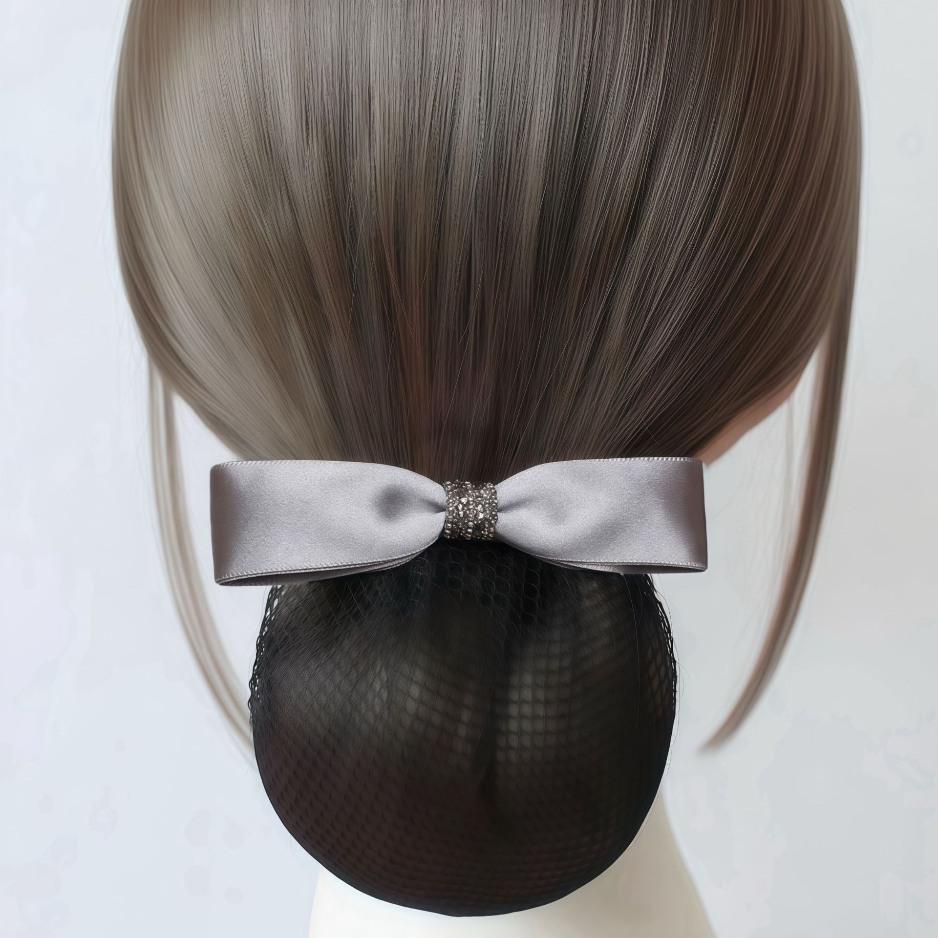 2025 New Style Hair Accessories for Women, Professional Nurse Bow Hair Net, Flight Attendant, Bank Work Headwear, Hair Net Wholesale