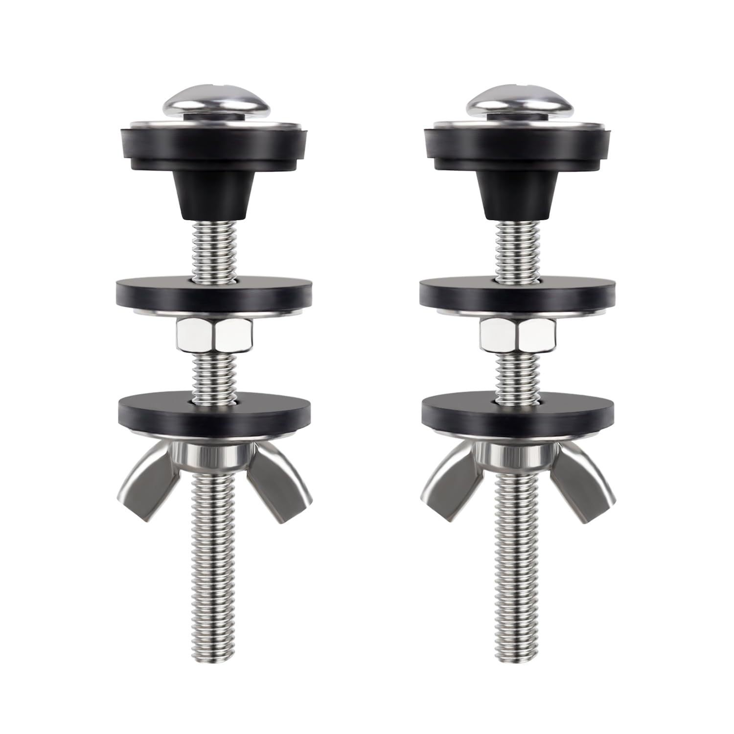 马桶水箱螺栓替换套件马桶座螺栓重型不锈钢通用螺栓及螺母