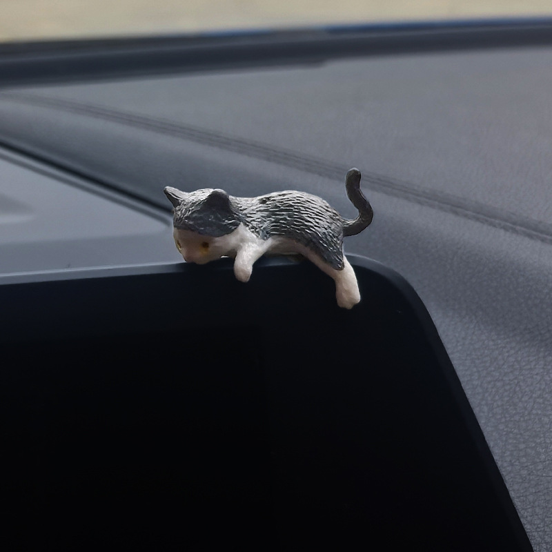 "Sleeping Cat" serie de decoraciones de coche, decoraciones de coche, linda chica, consola central de coche, pantalla de escritorio