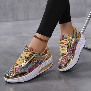Large Size Spring and Autumn Cross-Border Foreign Trade Spring and Summer Soft-Soled Mesh Breathable Velcro Women's Casual Shoes Women's Shoes Elderly Shoes