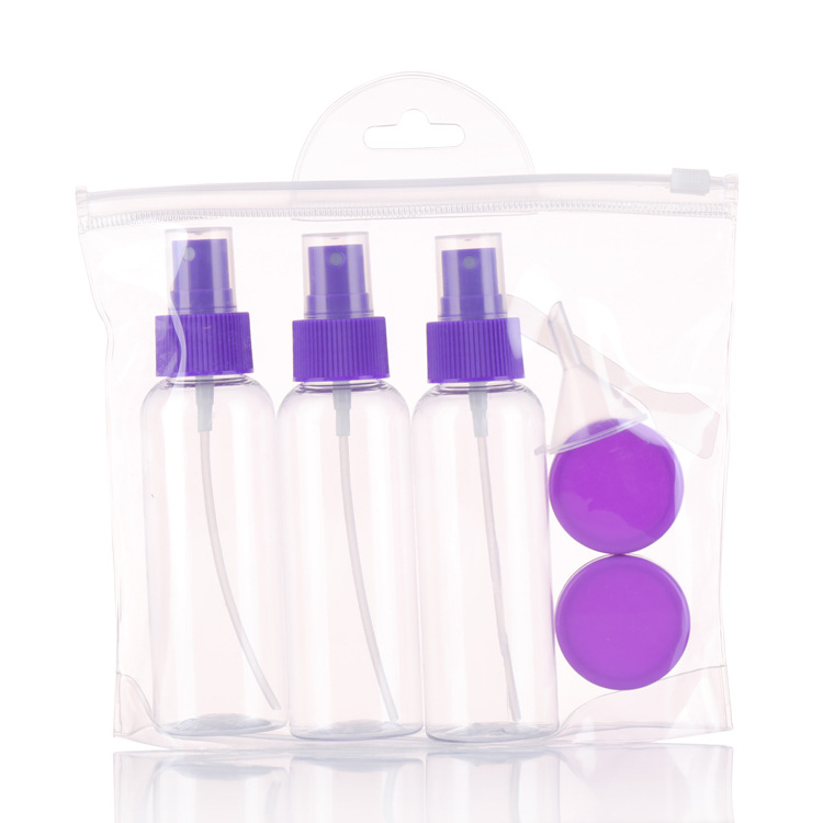 化妆品分装喷雾 压嘴 乳液面霜盒空瓶套装化妆品分装旅行套装