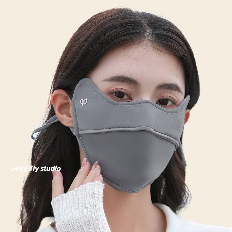 防风护眼角亲肤保暖口罩服帖显脸小户外防晒滑雪骑车冬季加绒面罩|undefined