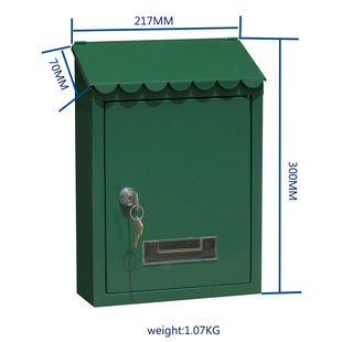 Factory Direct Sales Outdoor Metal Mailbox European Letter Box Villa Home Mailbox Tx0080