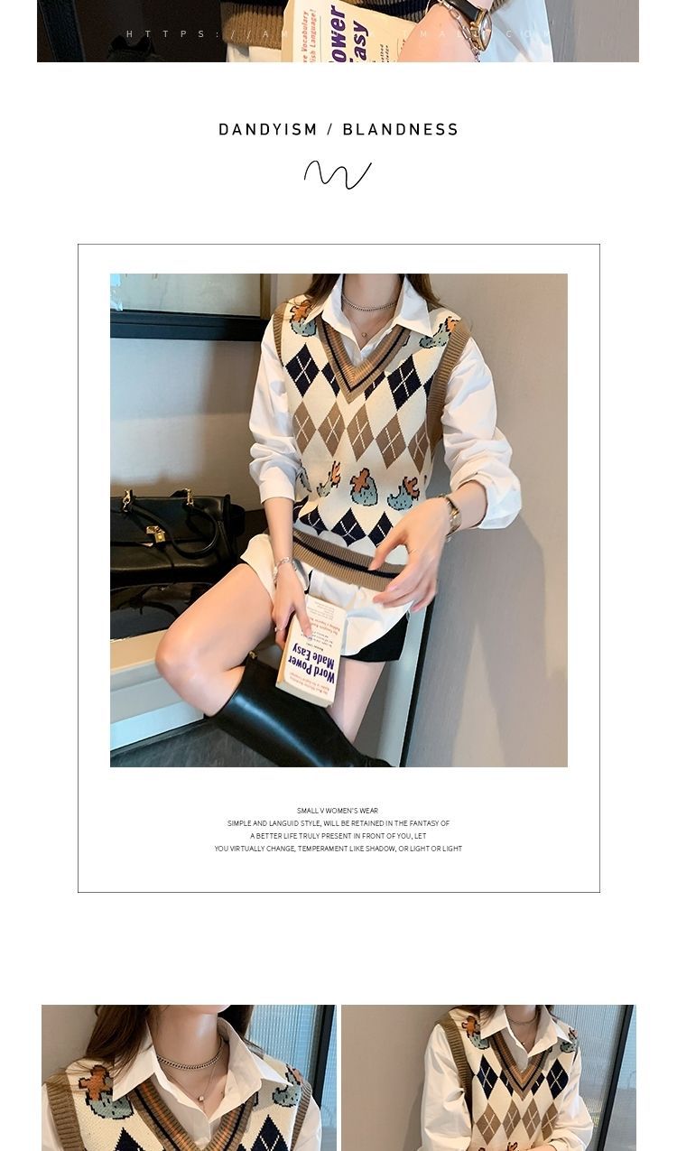 针织马甲背心女新款洋气内搭上衣百搭可外穿2023外搭叠穿小马甲 pic 10
