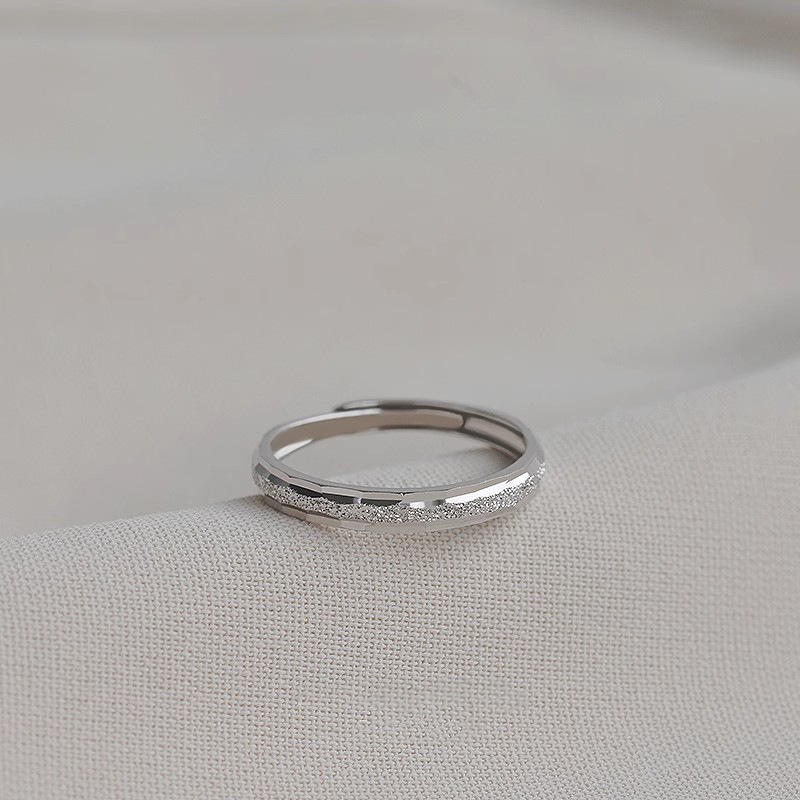 Sunrise For Women, Light Luxury Niche Design, Open Plain Band Starry Sky Index Finger Ring, Galaxy Ring_voghion.com