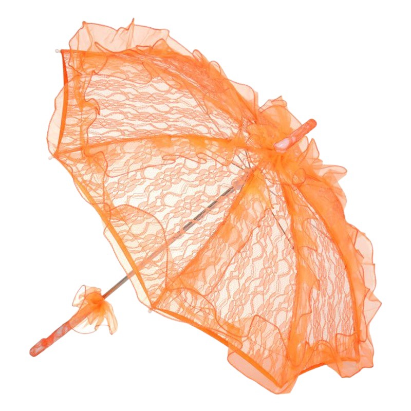 Actuación de baile Accesorios de boda Paraguas de encaje Paraguas de boda de estilo europeo Paraguas de boda de novia Paraguas de decoración de boda al aire libre Paraguas artesanal