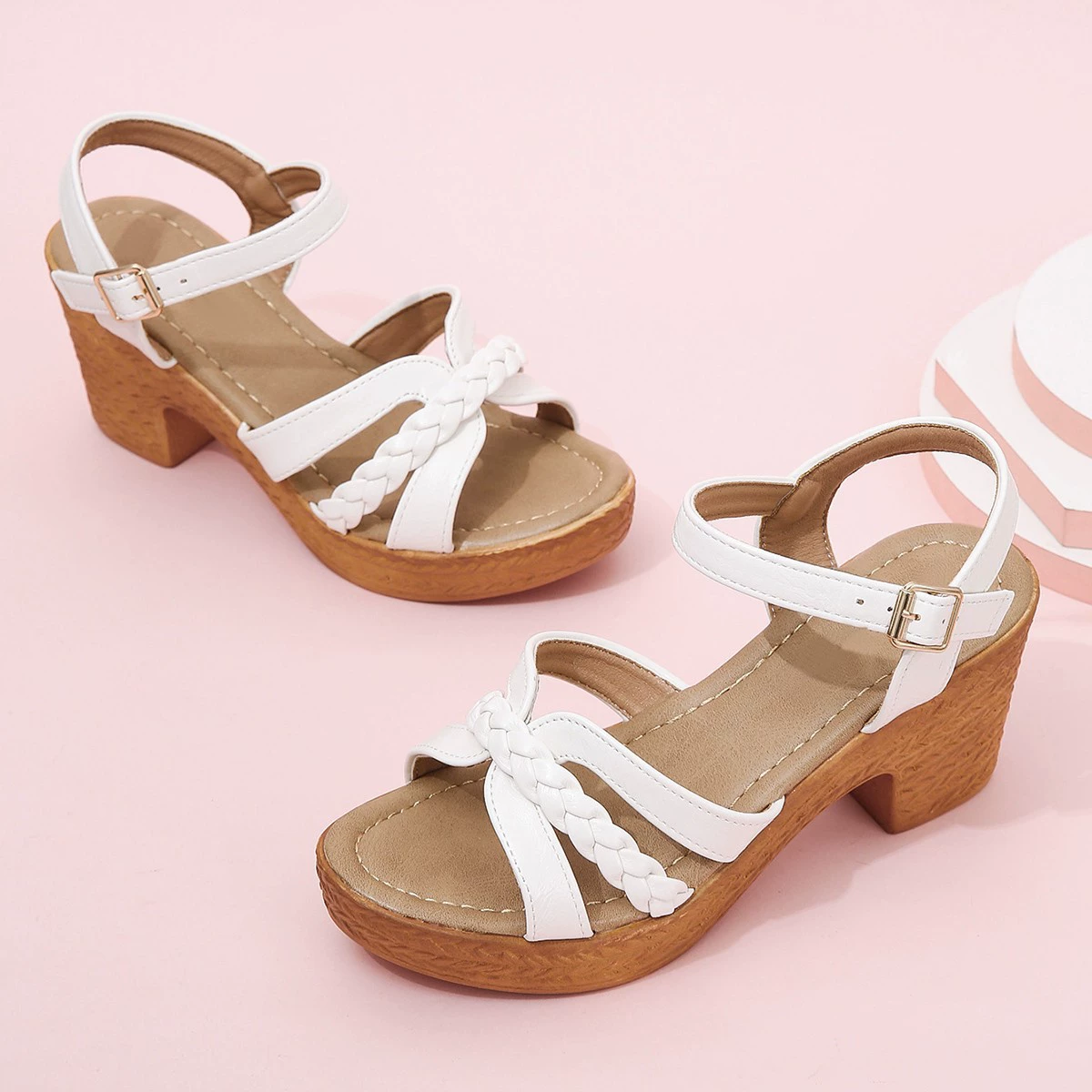 Sandals, summer high footwear, thin strap