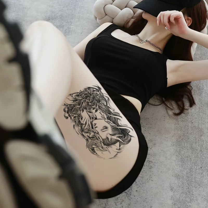 Pegatinas de tatuaje impermeables de brazo completo pequeño, símbolo de tótem, pegatinas de brazo pequeño, conjunto de ensamblaje al por mayor, suministro transfronterizo