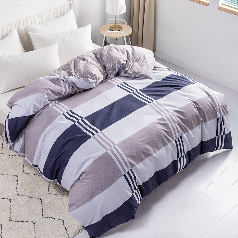 Cotton Printed Single Quilt Cover, Skin-Friendly Pillowcase, Quilt Cover, Student Dormitory 100% Cotton Single Quilt Cover