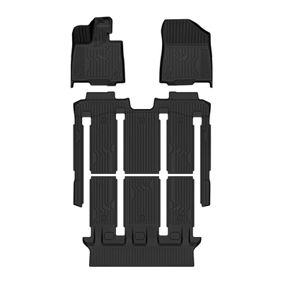 Suitable for 21-24 Senna SIENNA car mats TPE mats trunk mats back cushions cross-border (Modelə uyğun ayaqaltı) - 21-24-models-of-senna-seven-seat-tpe-floor-mats