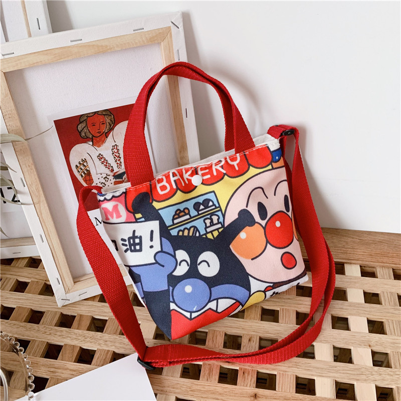 Bolsos para niños al por mayor Bolsos de hombro de moda coreana para niños Bolsos de mensajero para niños de lona de dibujos animados Bolsos de mano