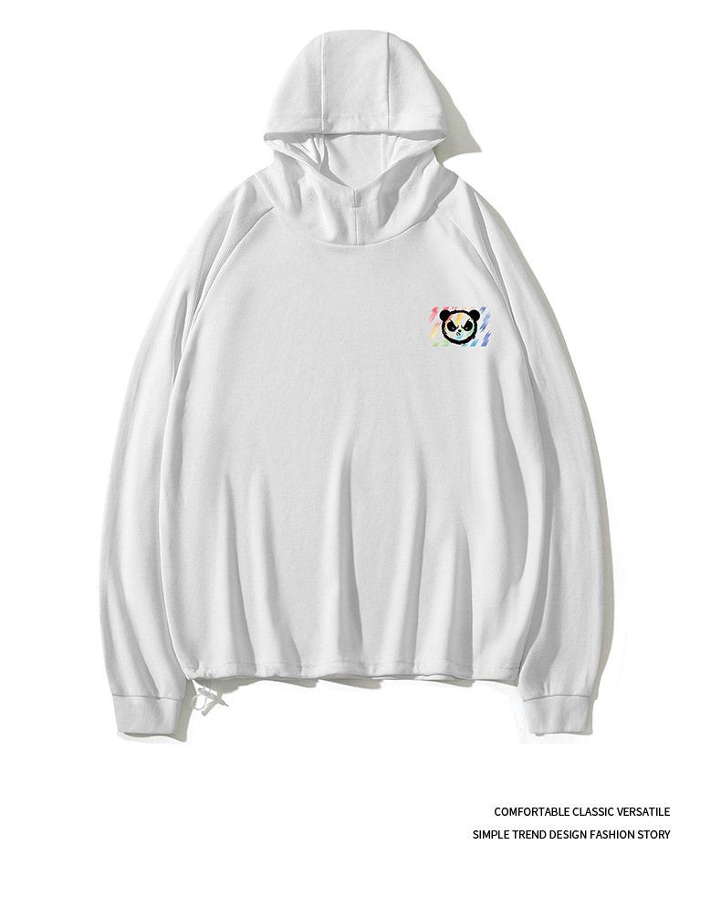 Men's Hooded Sweatshirt Jacket Loose Versatile Pullover Top_voghion.com