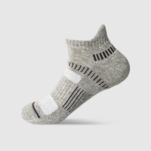 Cross-border Foreign Trade Sports Socks Mesh Socks Men's Breathable Sweat-Absorbent Ankle Socks Summer Short-Height Running Basketball Fashion Socks Cotton