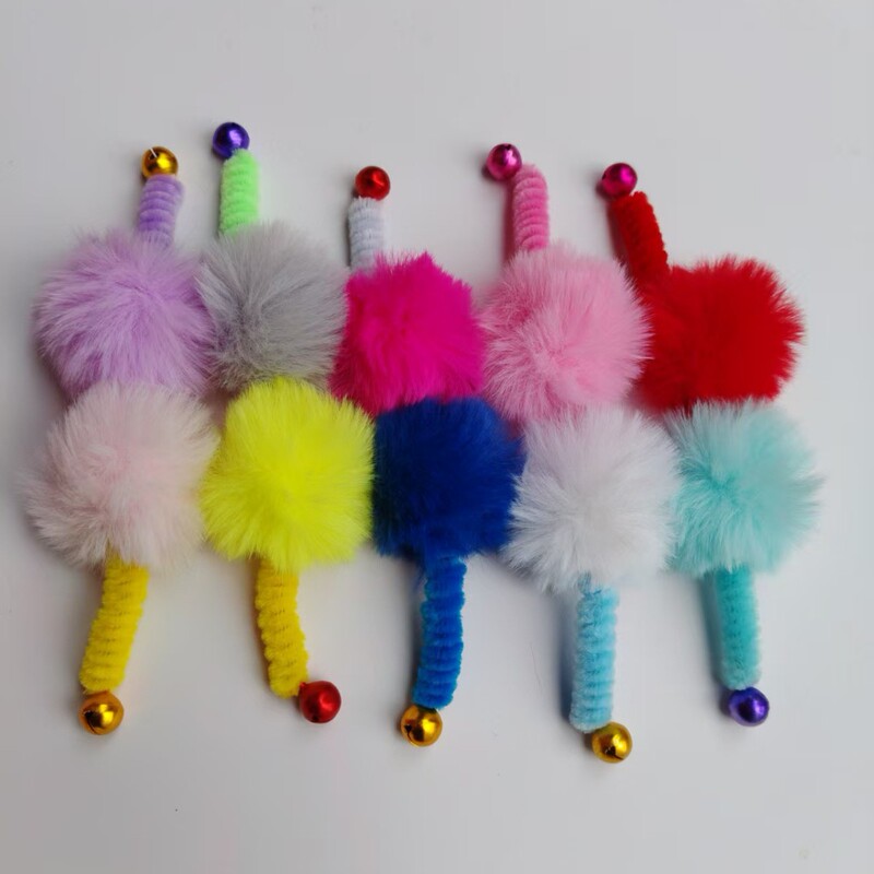 Rainbow-Colored Fur Ball Bell Pet Toy for Cats, Self-Entertainment, Boredom Relief, Bite-Resistant Bell, Sound Interactive, Twistable Plush Toy Rainbow-Colored Fur Ball Bell Pet Toy for Cats, Self-Entertainment, Boredom Relief, Bite-Resistant Bell, Sound Interactive, Twistable Plush Toy