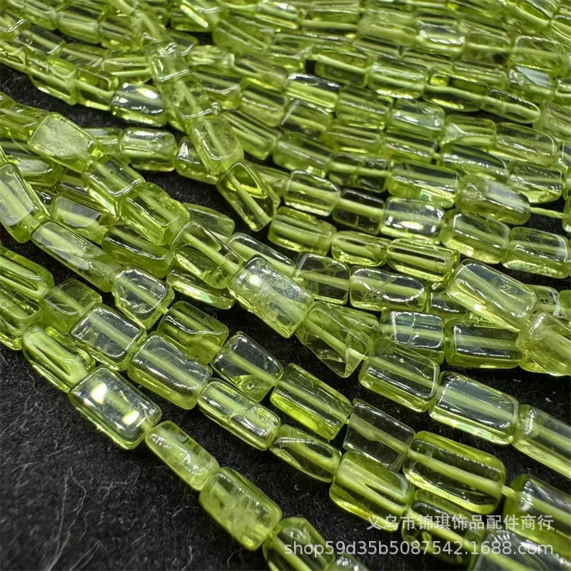 Peridot Chip Beads Natural Irregular Peridot Chips 3–8 mm, strands 40–80 cm, assorted counts