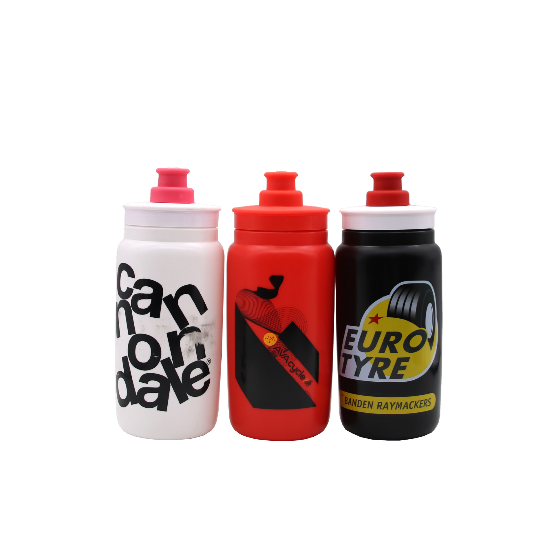 Botella de agua deportiva liviana para ciclismo de ruta y montaña, vaso de plástico comprimible sin BPA