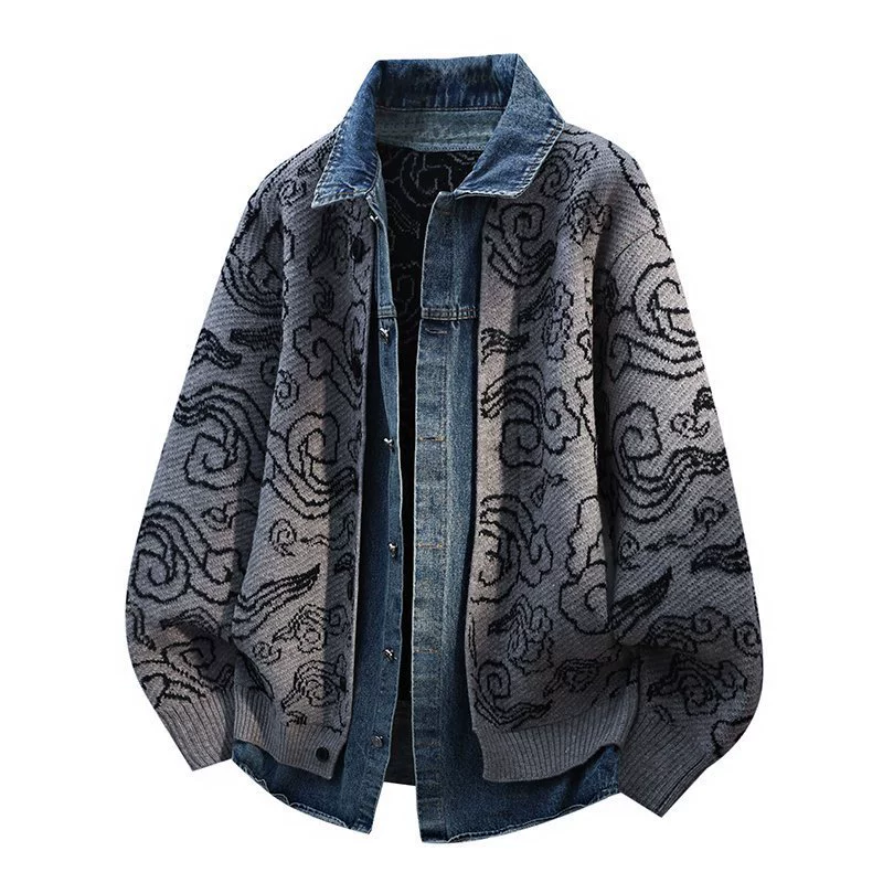 Демисезонный кардиган, свитер, куртка, (перекрестная торговля), с Aliexpress, оверсайз