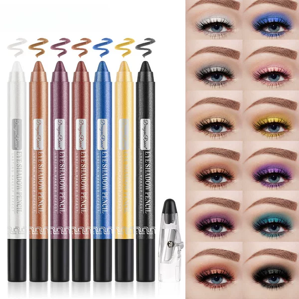 Cross-border eye shadow pen eye shadow stick eye shadow pen pearlescent eye shadow pen with pencil sharpener foaming pen eye makeup