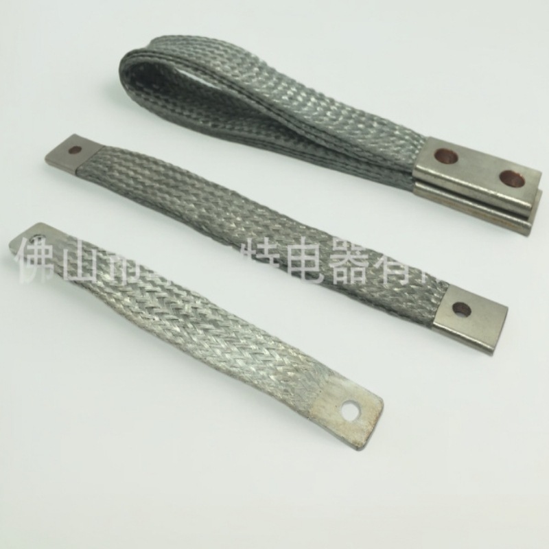 镀锡铜编织带软连接 铜管压制编织带铜软连接