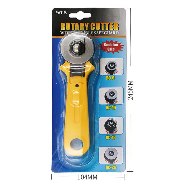 手动滚刀切割轮刀 裁布刀 拼布滚刀 圆滚刀裁布刀具45mm滚轮刀