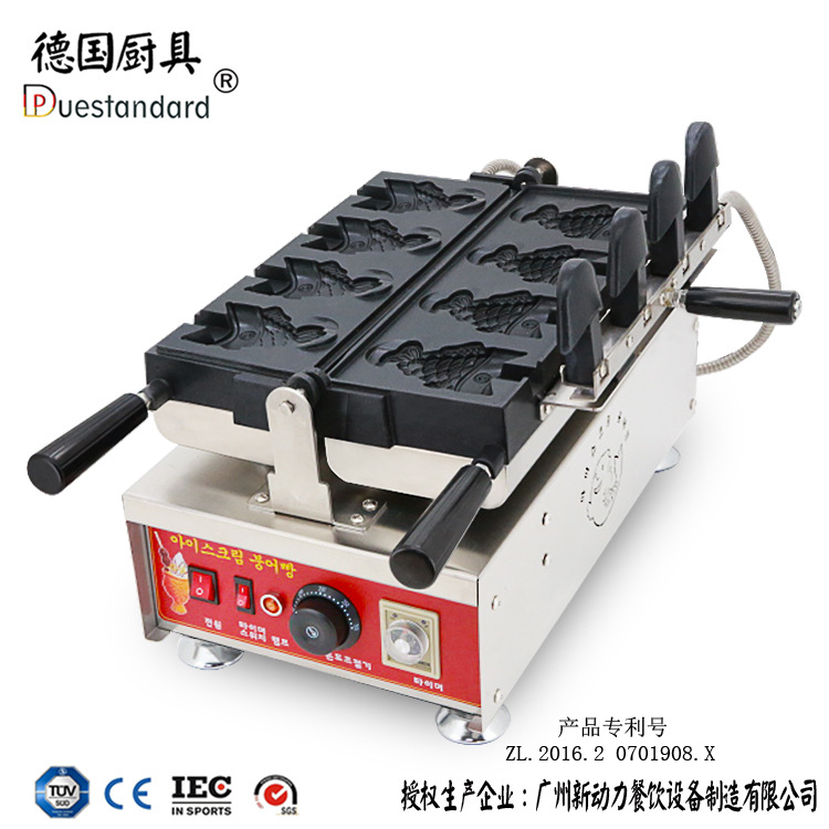 鲷鱼烧机日式翘尾冰淇淋鲷鱼烧商用大口鱼型烤炉鲷鱼烧机雪糕圣代