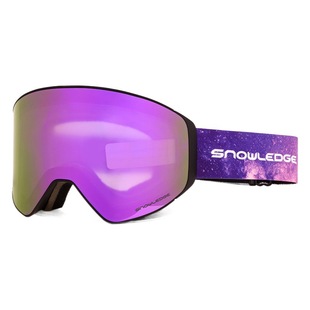 Большие цилиндрические двухслойные незапотевающие лыжные очки Snowledge, мужские и женские магнитные лыжные очки для близорукости, очки для альпинизма