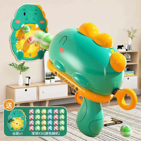 Green gun + 36 balls + target + hook 284g