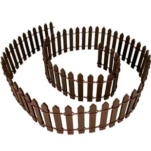 Gardening Moss Micro-Landscape Model Ornaments Small Fence Wooden Succulent Potted Garden Vegetable Garden Kindergarten Fence