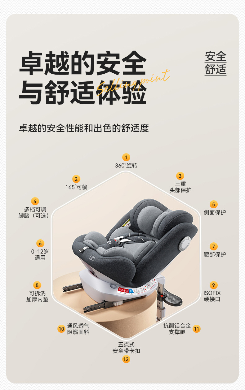 One Piece Minimum Batch Baby Kids Safety Seat Baby 0-4 Years Old Newborn Car Car 12 Portable