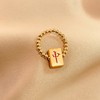 Mahjong ring Fortune Red Middle Eastern South -South Whiteboard Finger Finger Midth Finger Code Ring Ring Transfer New Year's New Year Jewelry