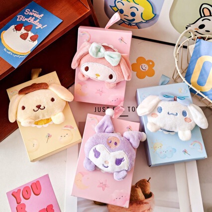 Cartoon Character Small Towel Household Towel Absorbent Towel Coral Velvet Hand Towel Various Gift Accessories Matchinging