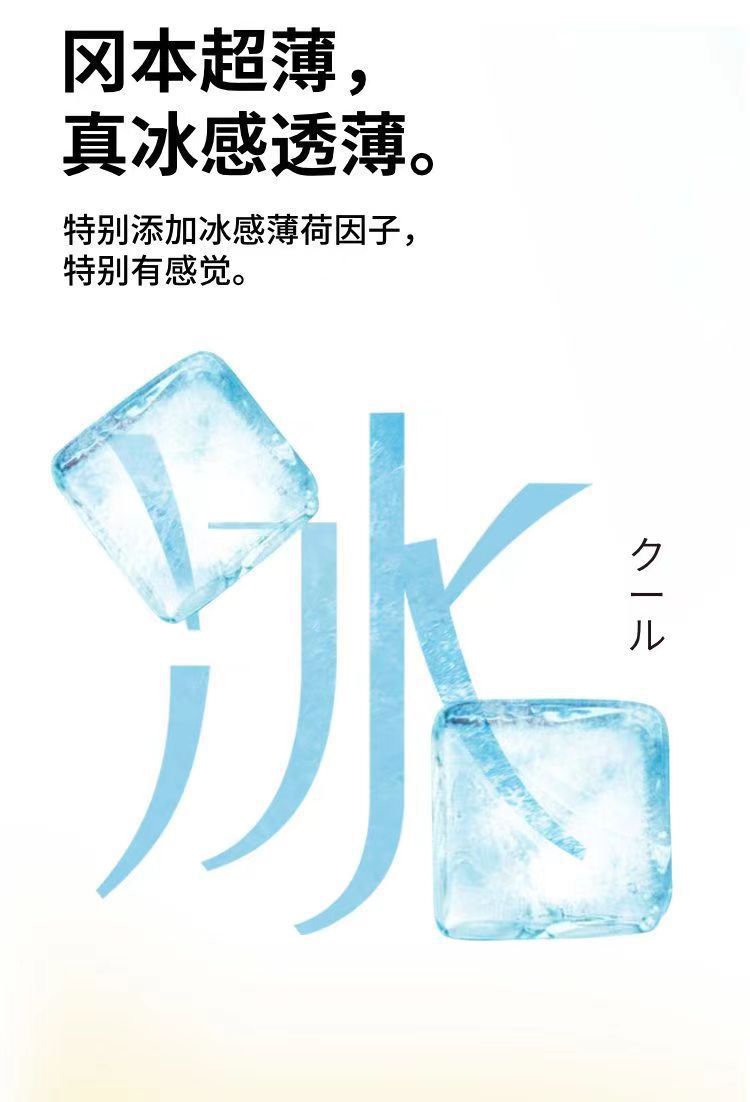 Okamoto Ice Sensation Ultra-Thin Condoms, 10-Pack, Medium, Transparent — detail image 13