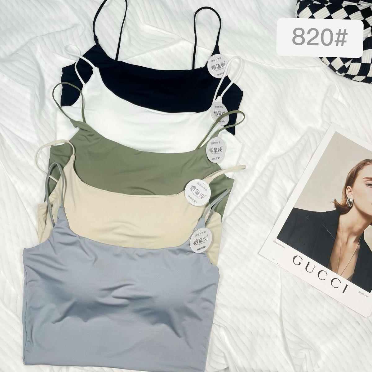 Chaleco pequeño con tirantes delgados en verano con almohadilla para el pecho y hermoso sujetador trasero en el interior