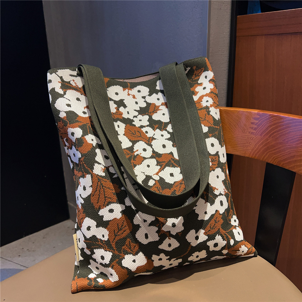 Mujeres Medio Tejer Animal Flor Lindo Abierto Bolsas De Hombro display picture 18