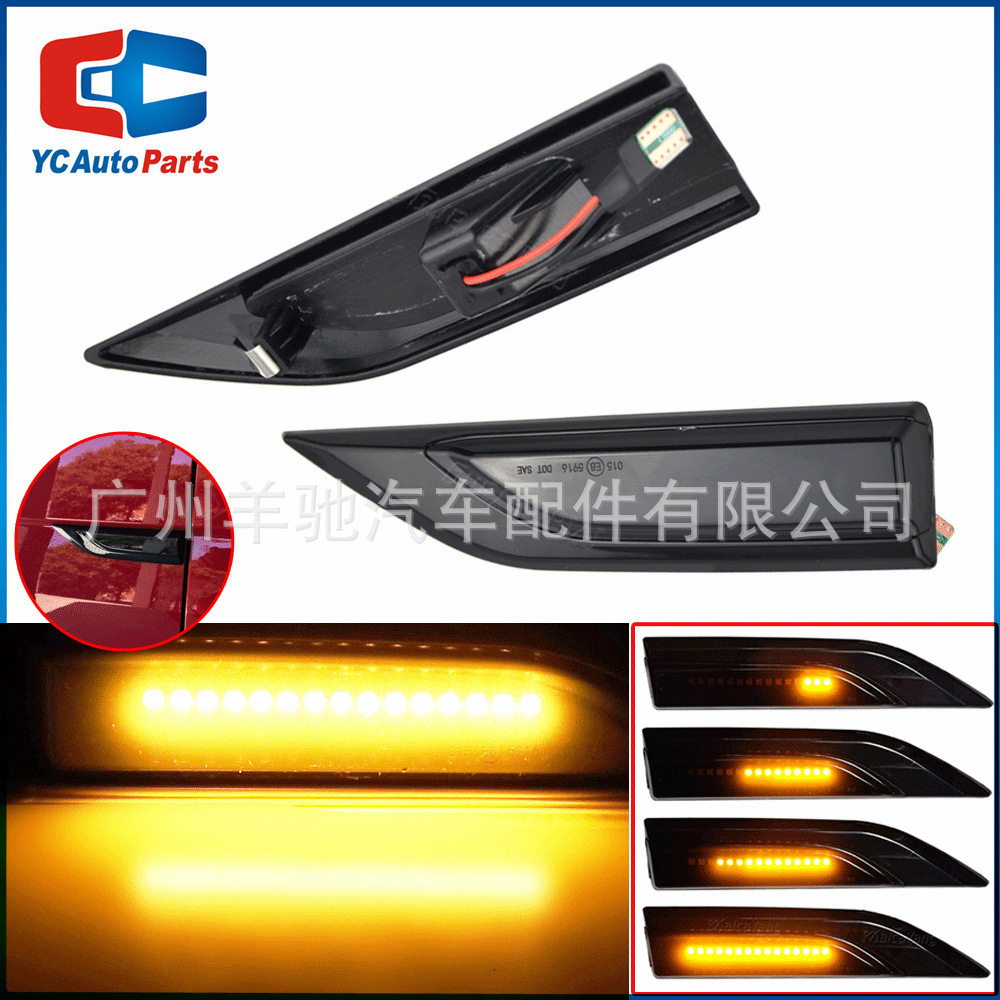 Para Volkswagen T6 2015-2019 coche LED espejo retrovisor dinámico ala lateral Luz de señal de giro luz lateral