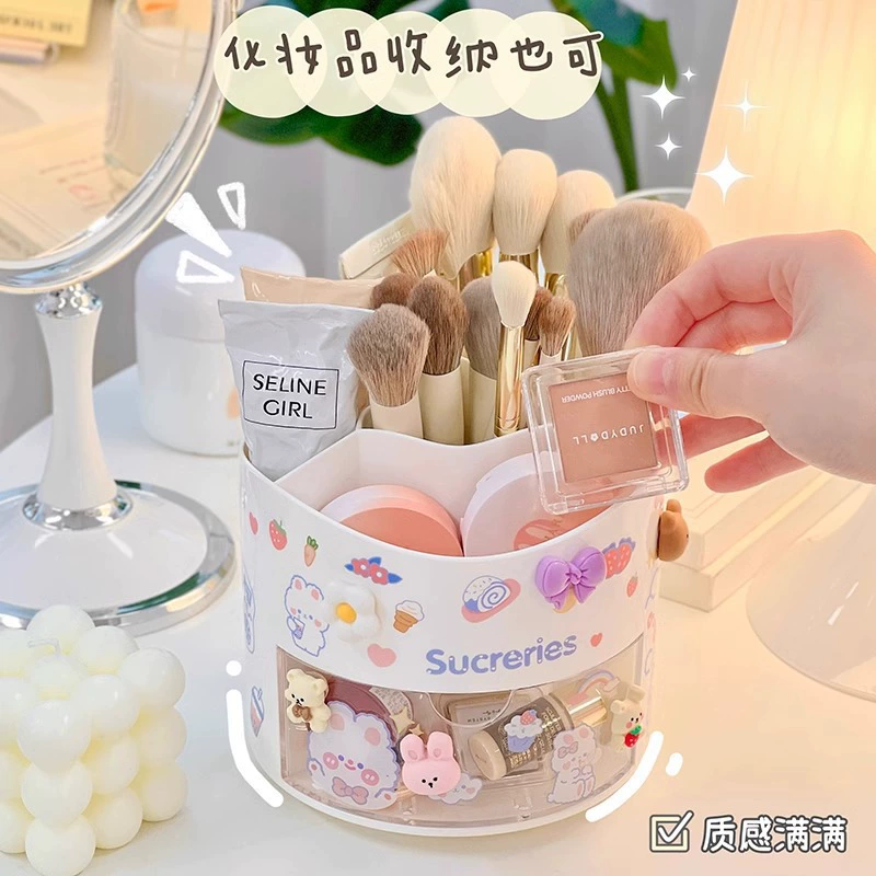 Capacious pens holder, stationery, universal storage box for elementary school students