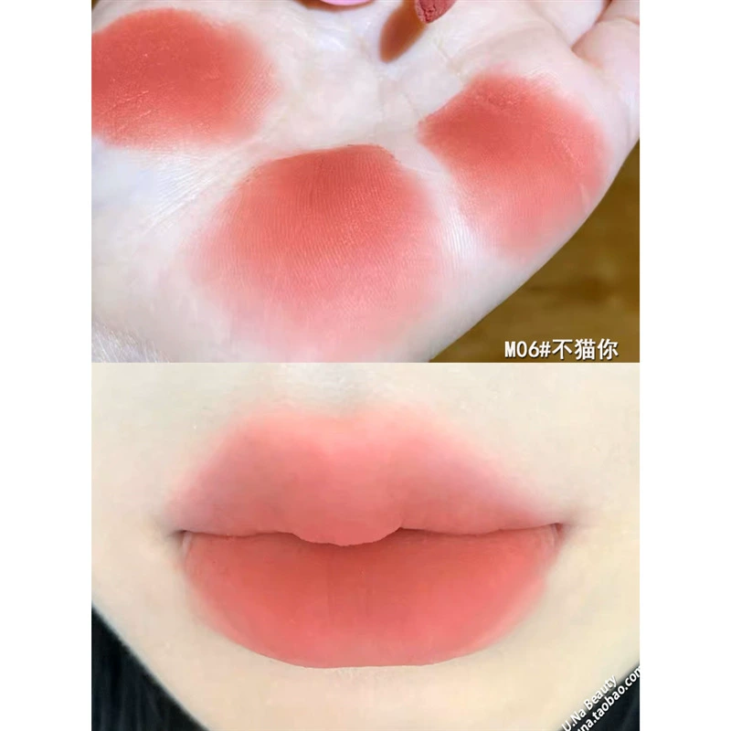 Палитра Velvet Lip Glaze Flower Fall La La Mei Beauty Series 04 Cat Milk Cake Lip Cream Lip Mud 02 Red Milk Cat
