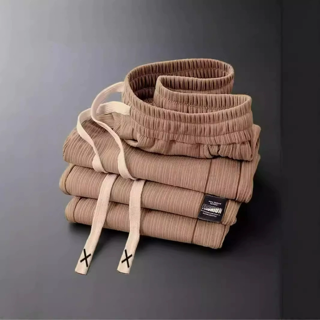 Очищение, снятие внешней торговли, снятие мороженого, мужские штаны, летние свободные прямые спортивные брюки