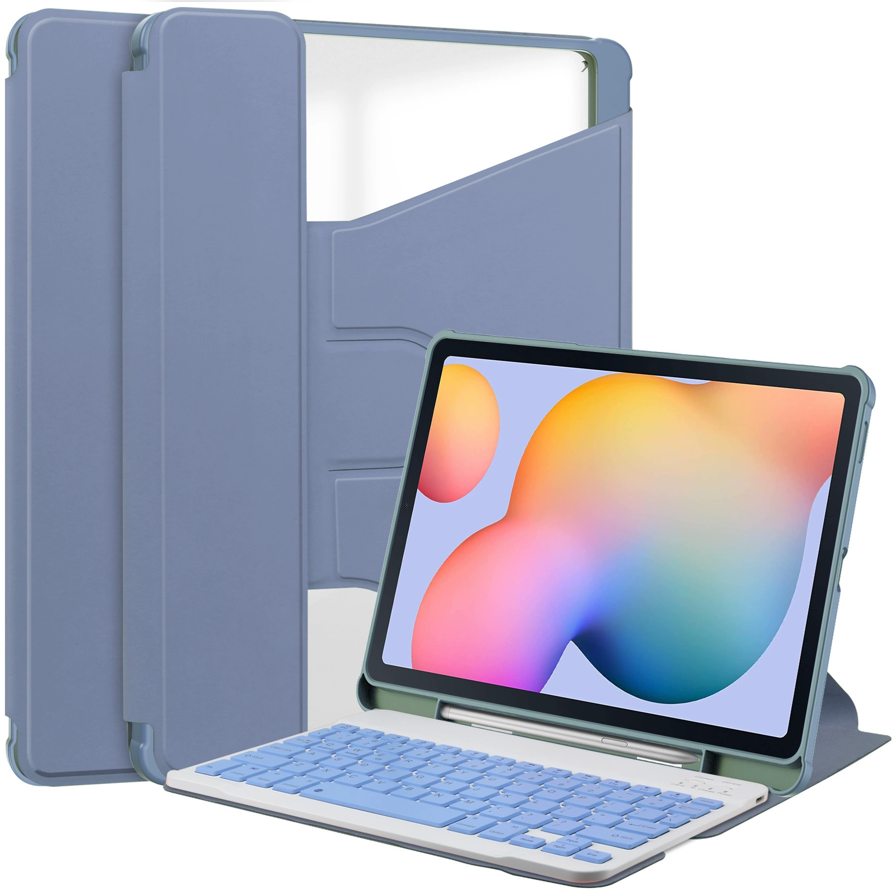 Samsung, S6, compatible acrylic transparent protective case, tablet keyboard, laptop