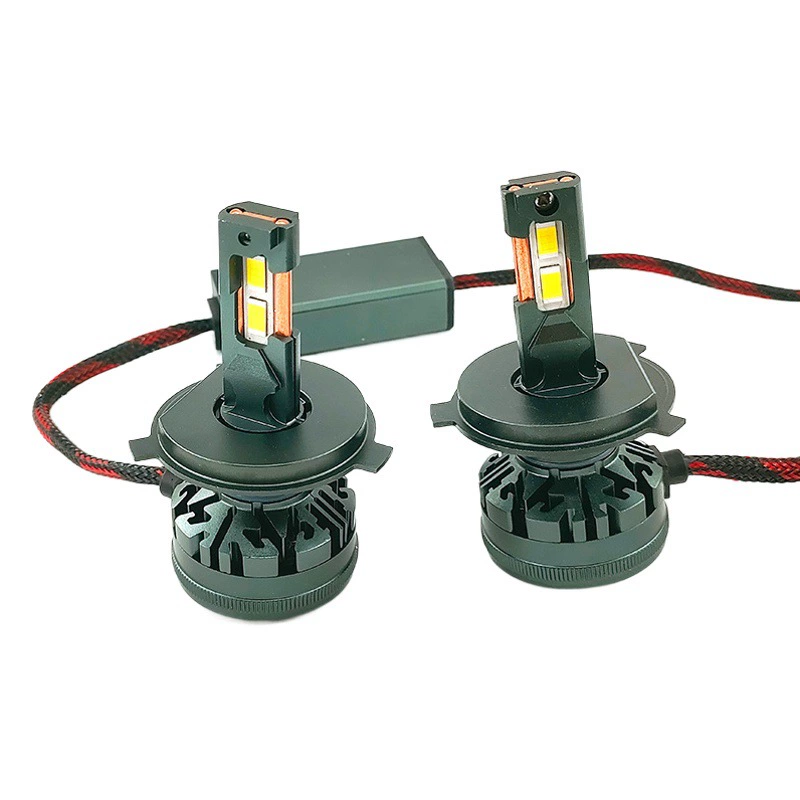 Оптовые универсальные передние фары для автомобилей, неразрушающая модификация, 880LED автомобильные фары, светодиодные фары для автомобилей, декодер H4, двухцветные светодиоды