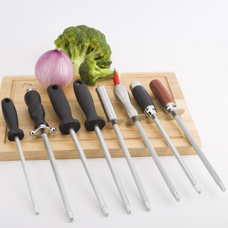 Stainless steel Color wood Sharpener Carbon steel sharpener household kitchen Brothers tool Kitchen knife sander